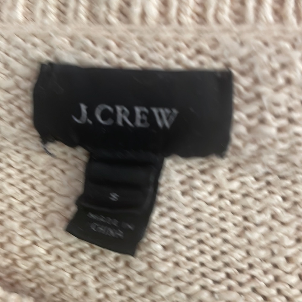 J Crew Summer Weight Textured Cotton Sweater - Picture 4 of 10